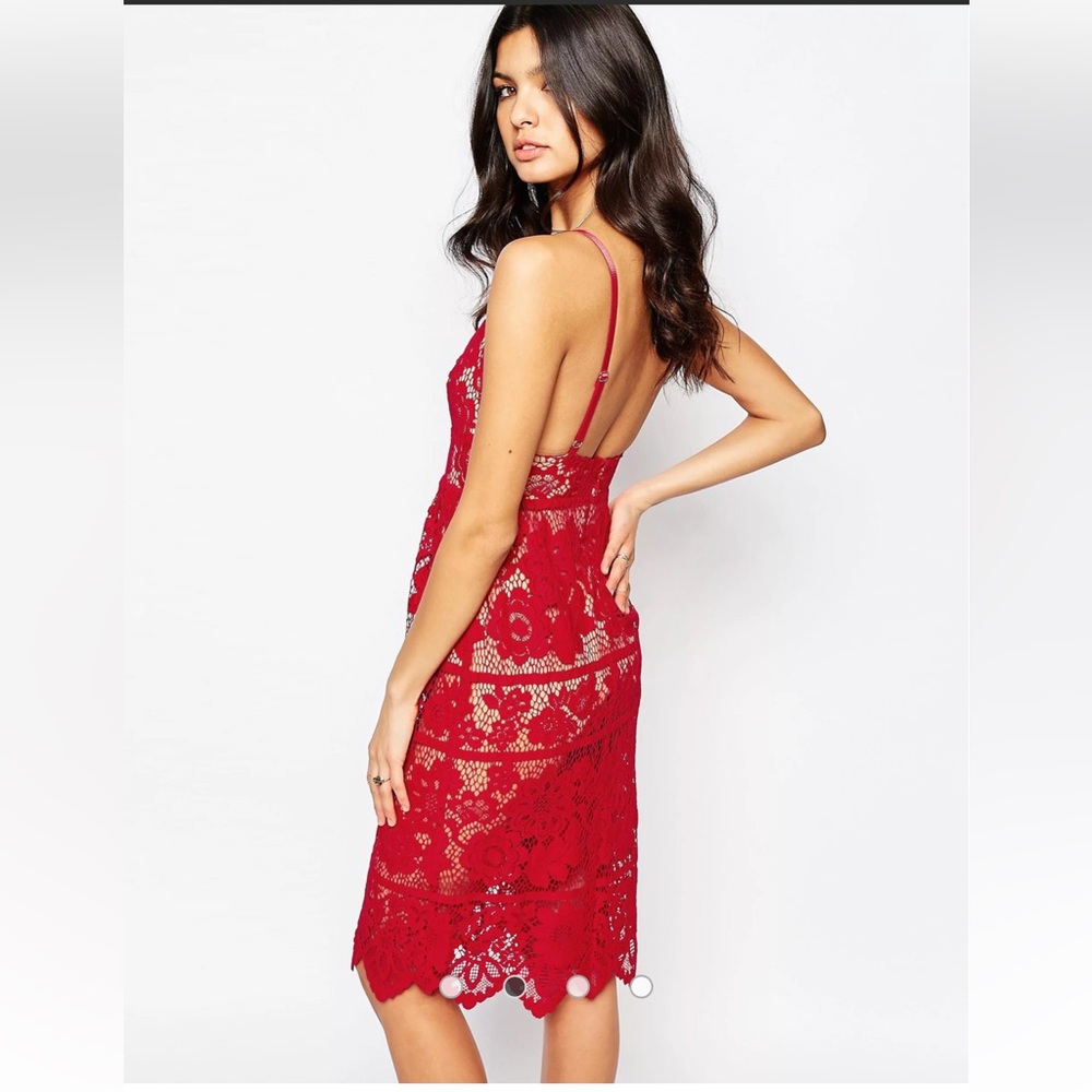 For Love and Lemons Gianna dress in hot rod - Picture 3 of 9